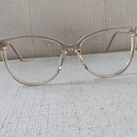 Nine West Eyeglasses Frames NW646S 250 Clear Nude Cat Eye Full Rim 57-17-140 - Picture 4 of 16